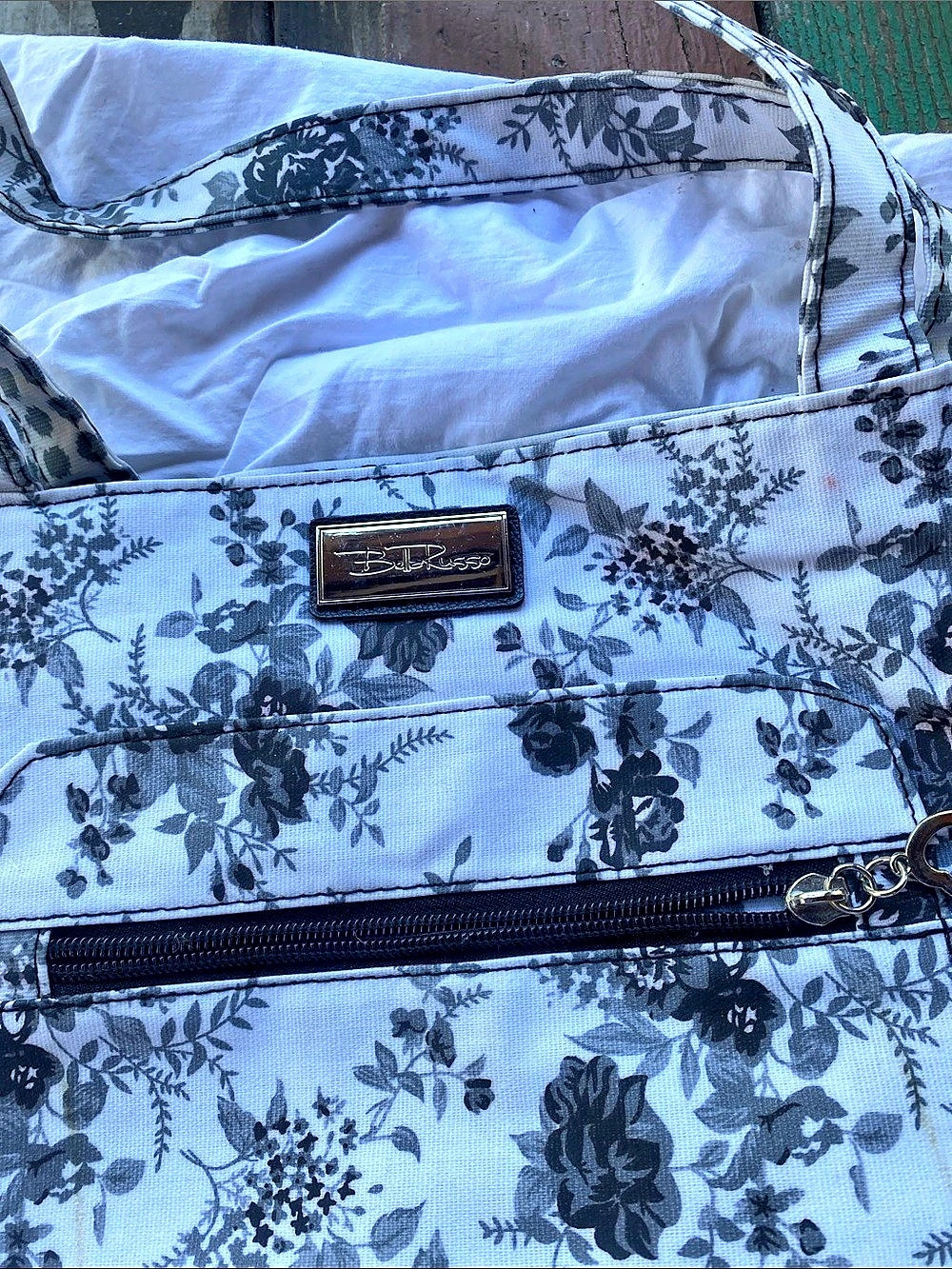 Kipling Floral Backpack in Blue Like New